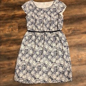 Loft floral cap sleeve dress